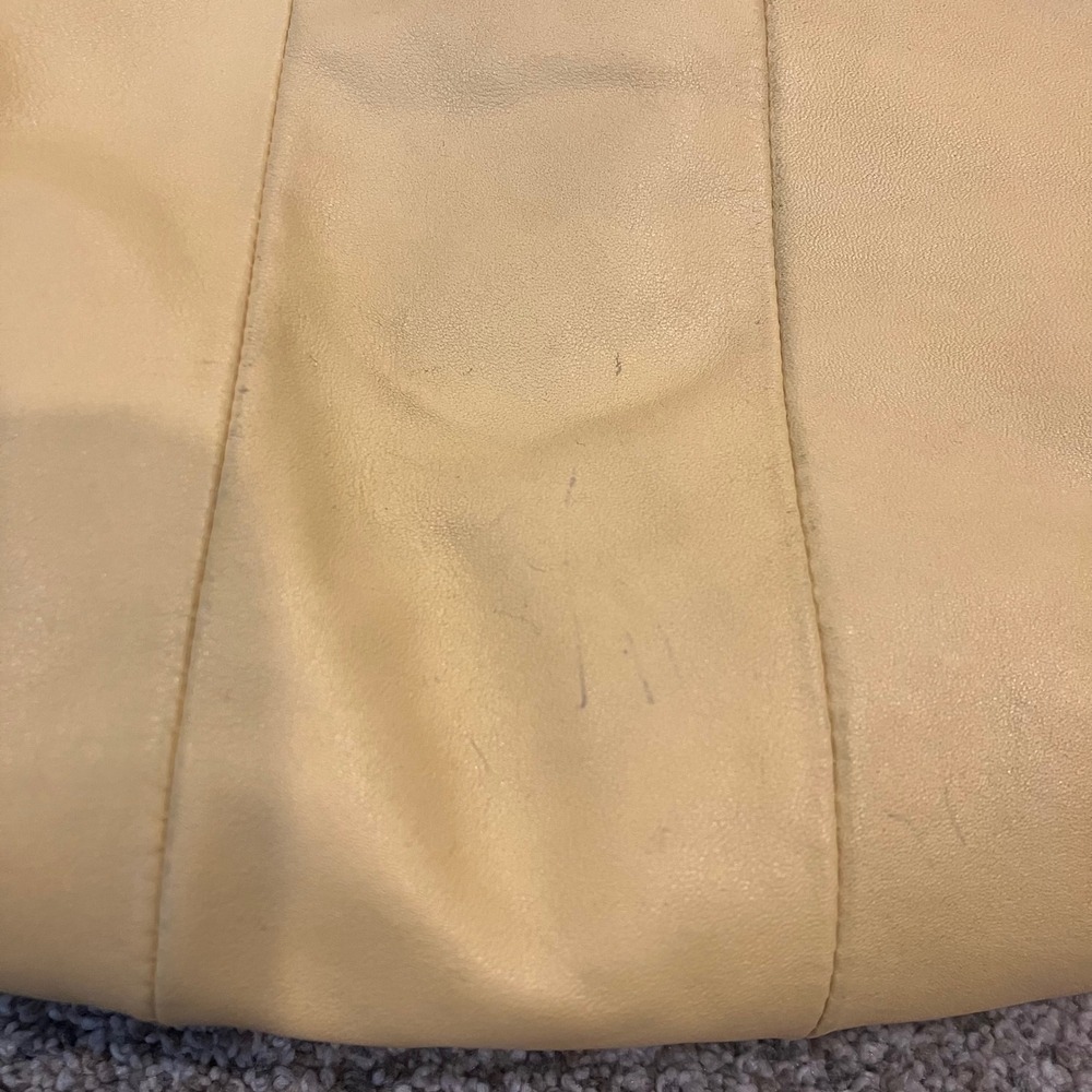 Coach Kristin Yellow Leather Hobo Shoulder Bag 16808 Silver Hardware Slouchy Y2K - Picture 14 of 14
